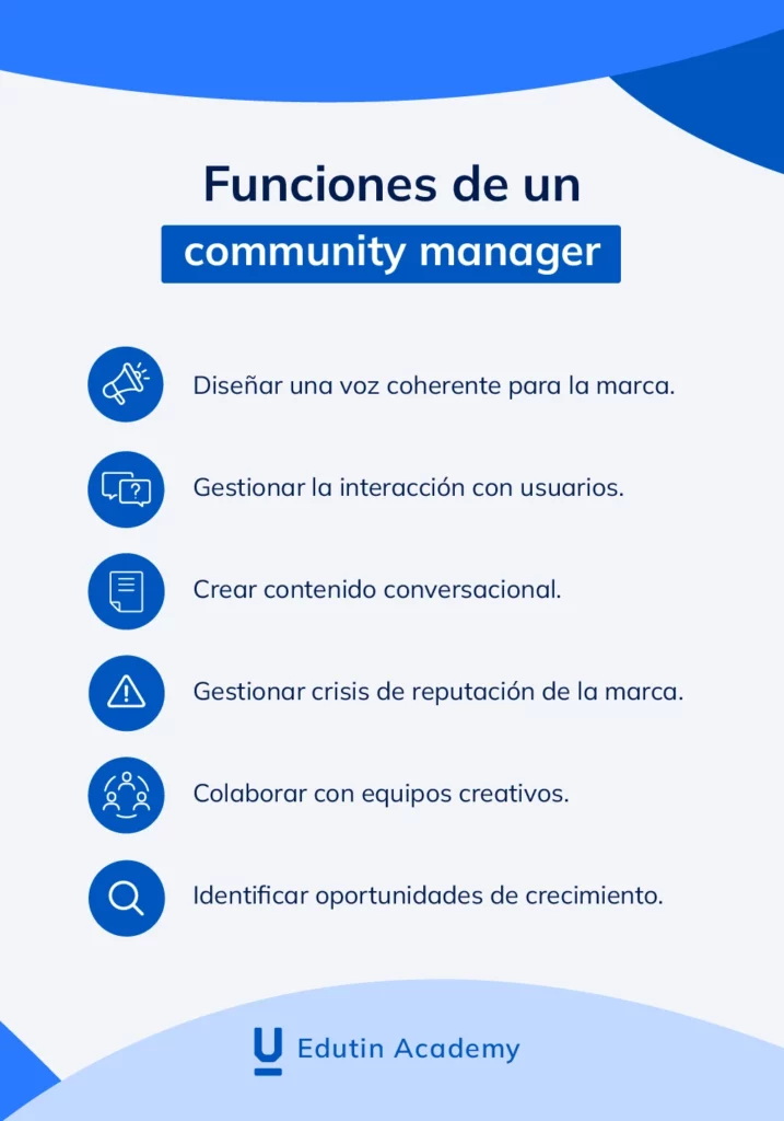 Funciones principales de un community manager