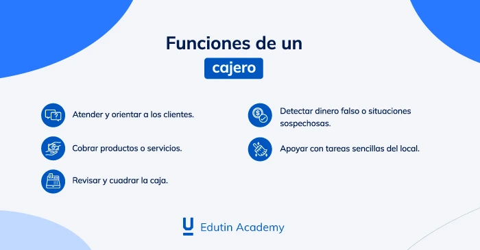 funciones principales de un cajero