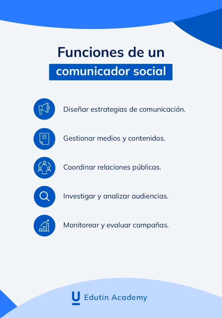 Funciones principales de un comunicador social