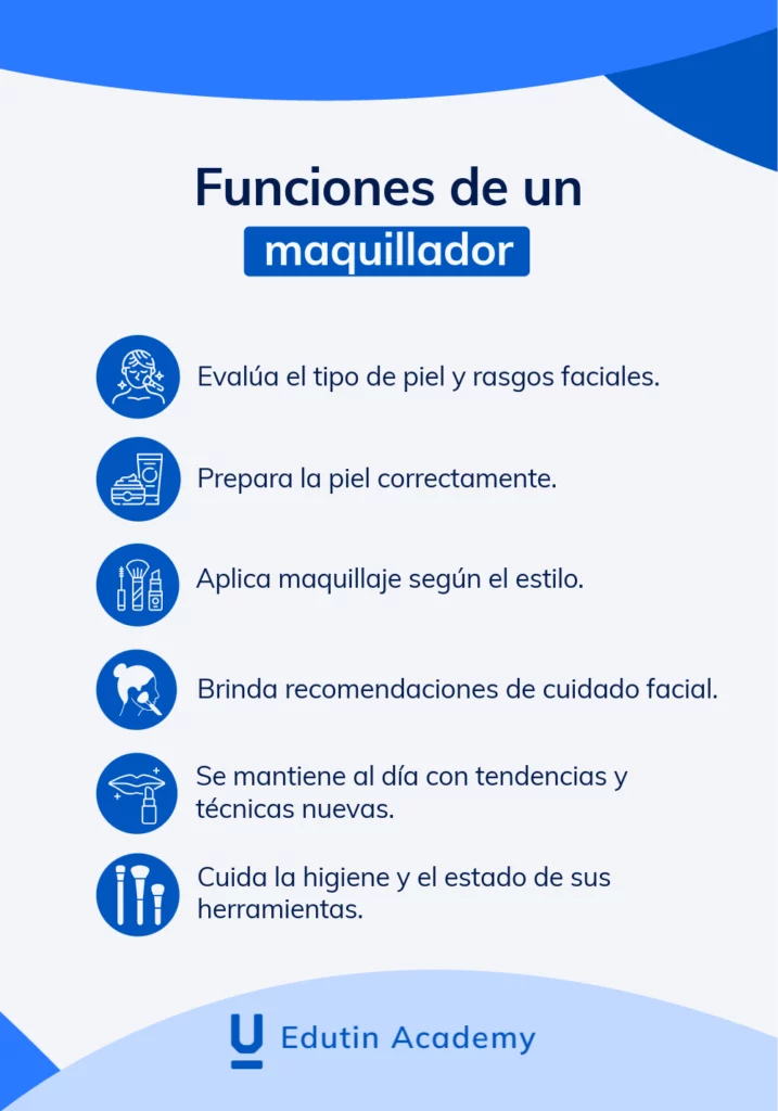 Funciones principales de un maquillador