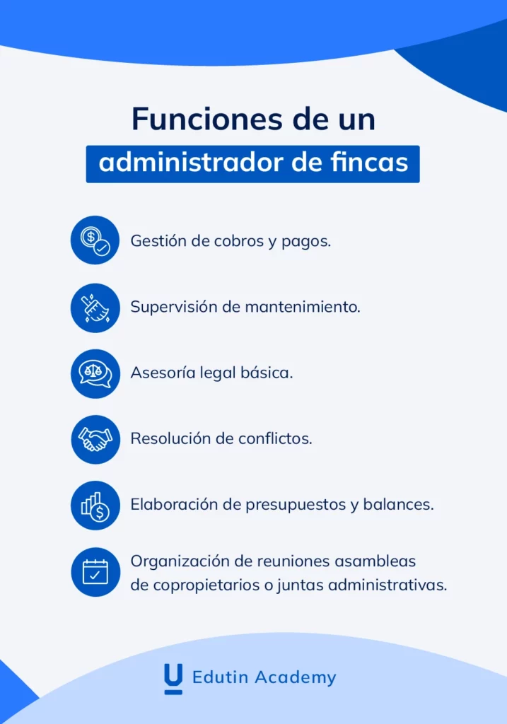 Funciones principales de un administrador de finca
