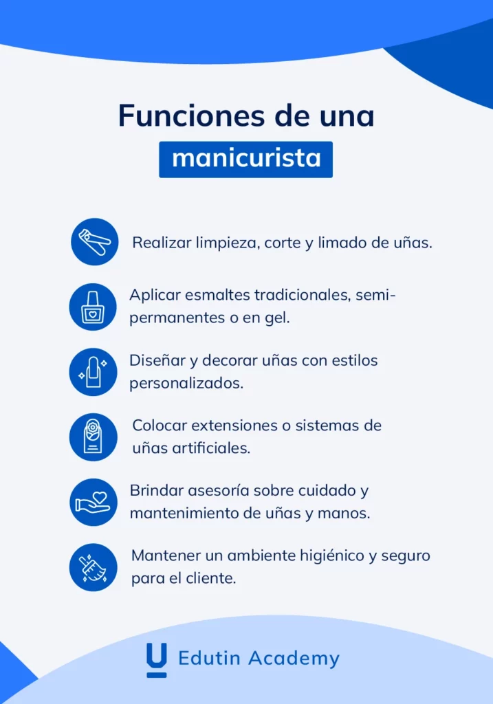 Funciones principales de una manicurista